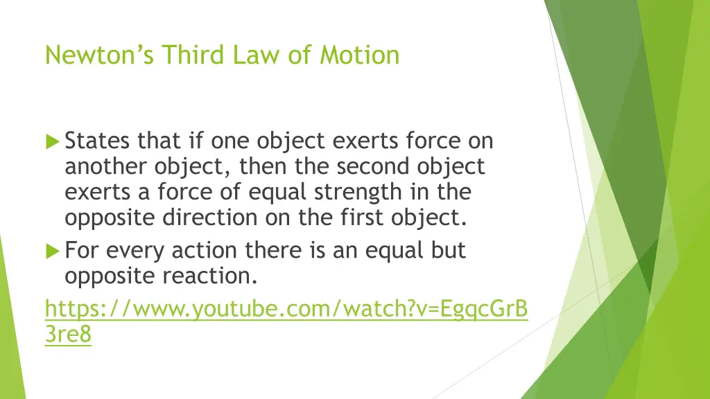 newton s third law of motion