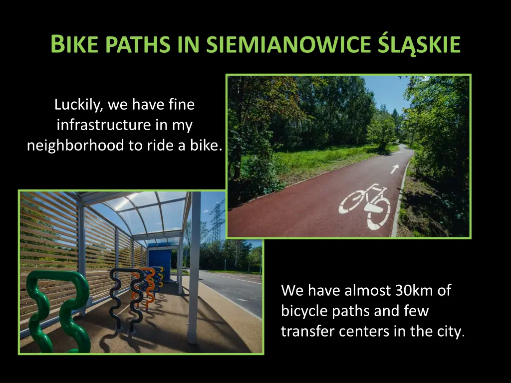 b ike paths in siemianowice l skie