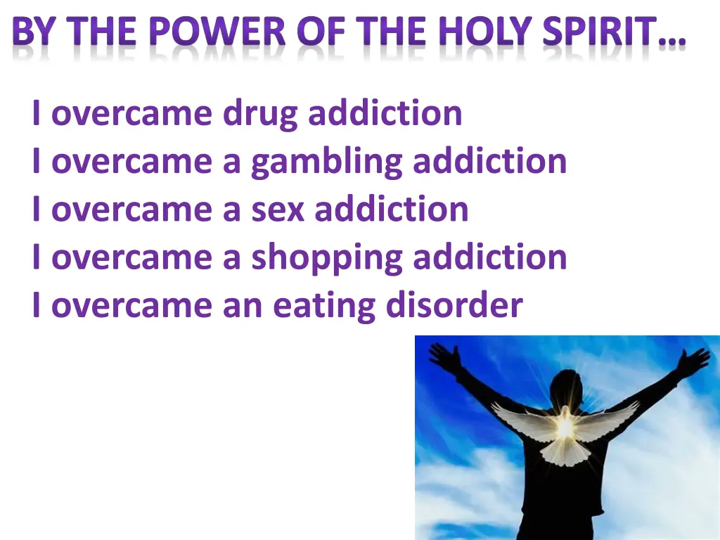 by the power of the holy spirit 1