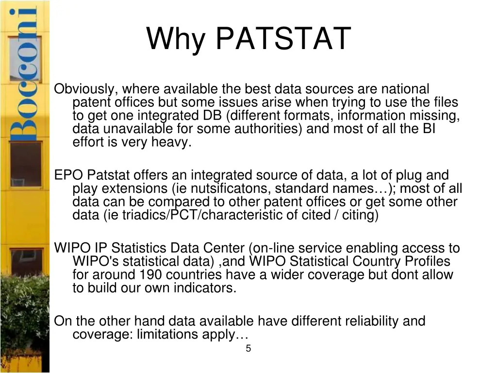 why patstat