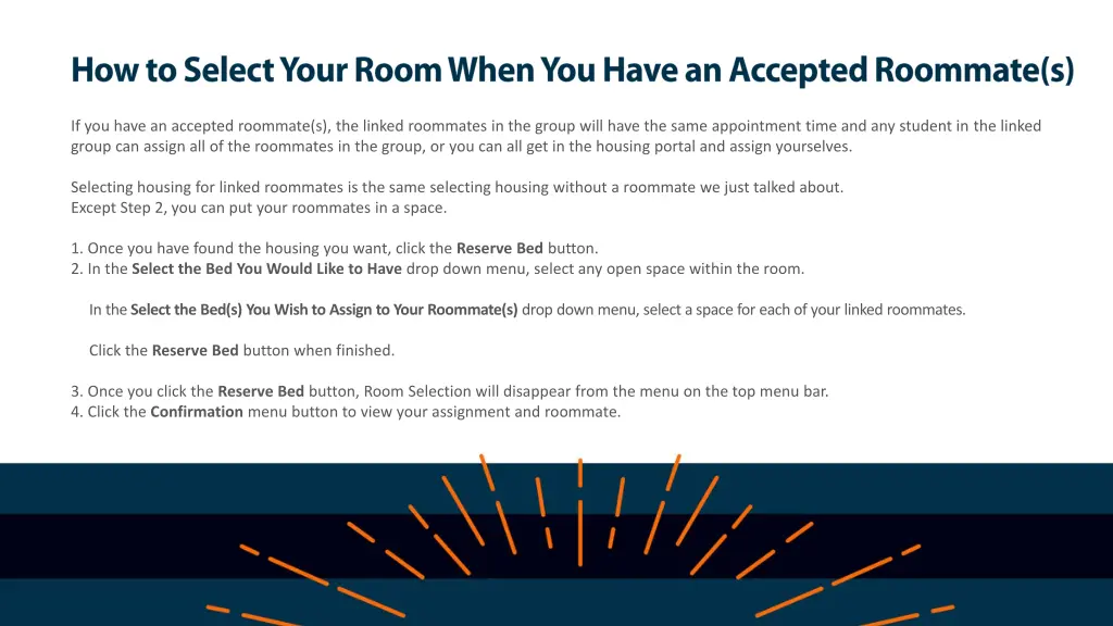 if you have an accepted roommate s the linked