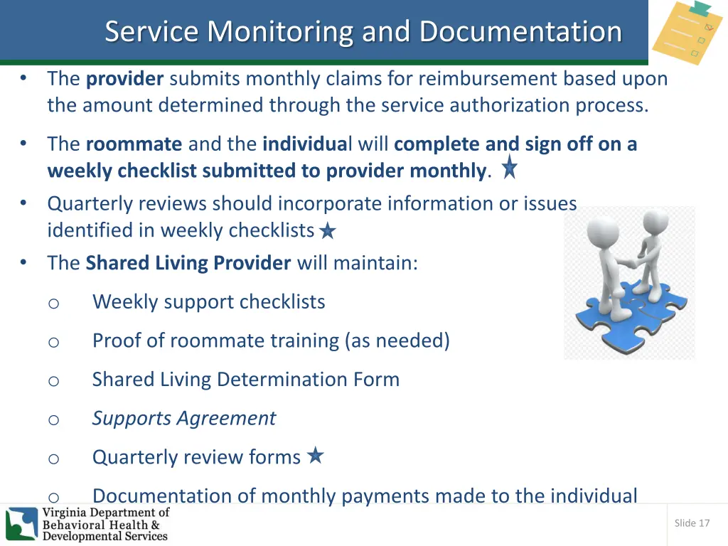 service monitoring and documentation