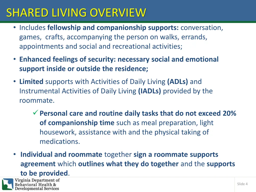 shared living overview 2