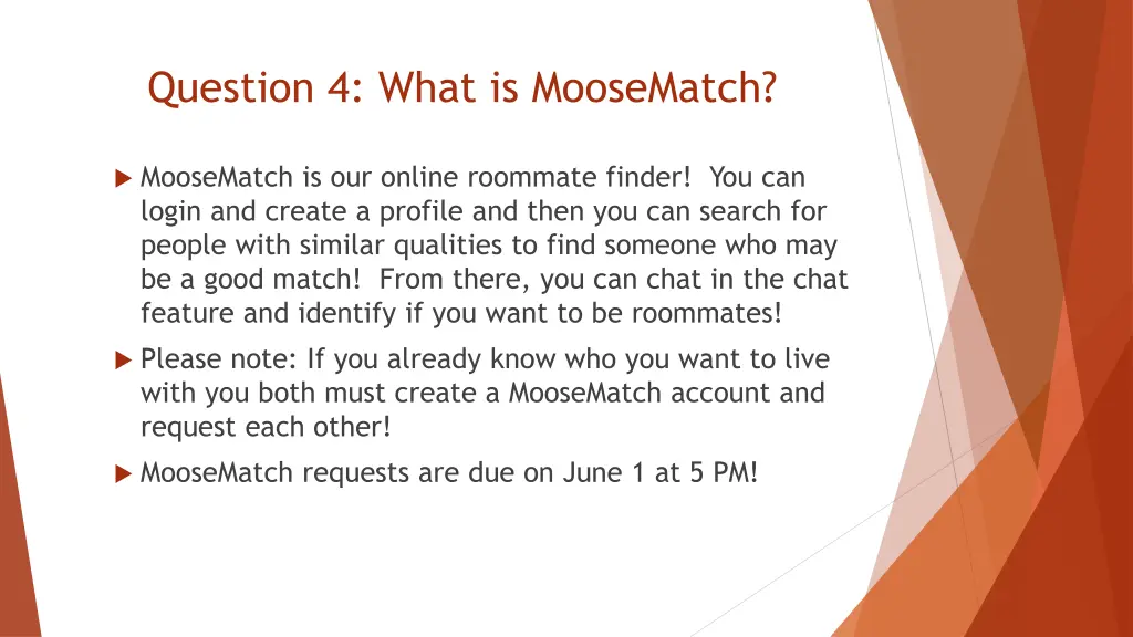 question 4 what is moosematch