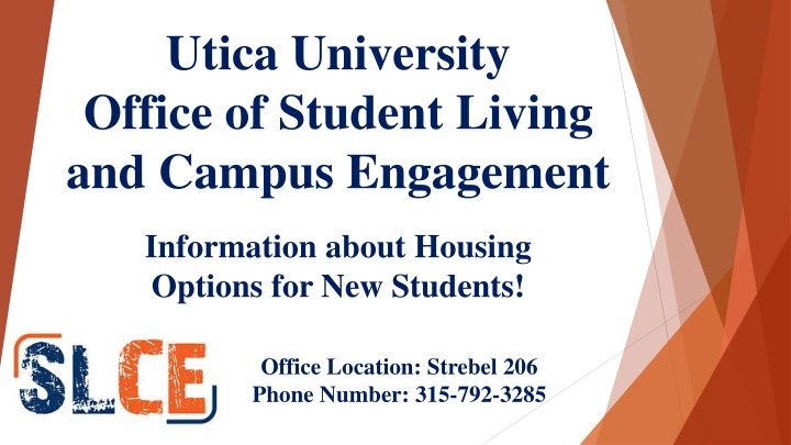 utica university office of student living