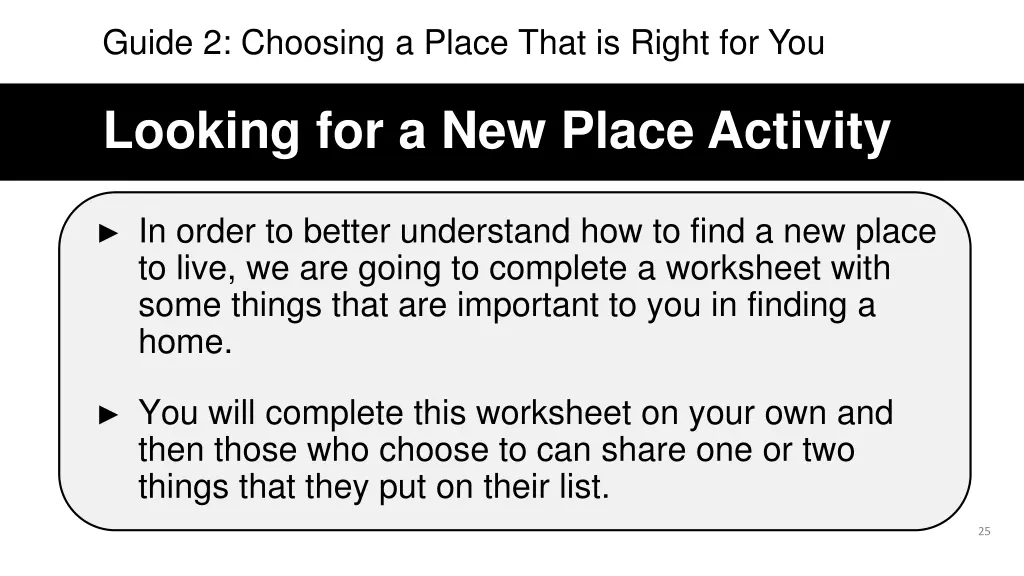 guide 2 choosing a place that is right for you 5