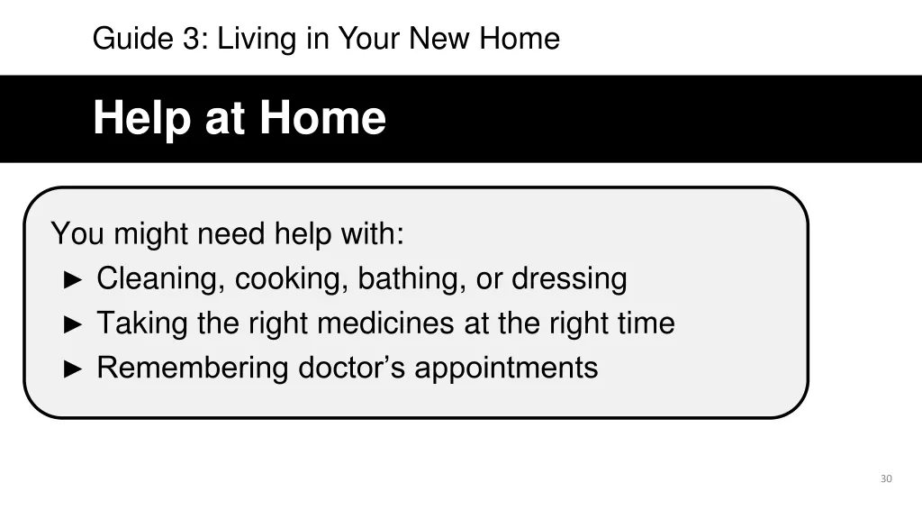 guide 3 living in your new home 1