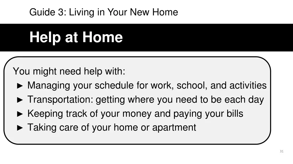 guide 3 living in your new home 2