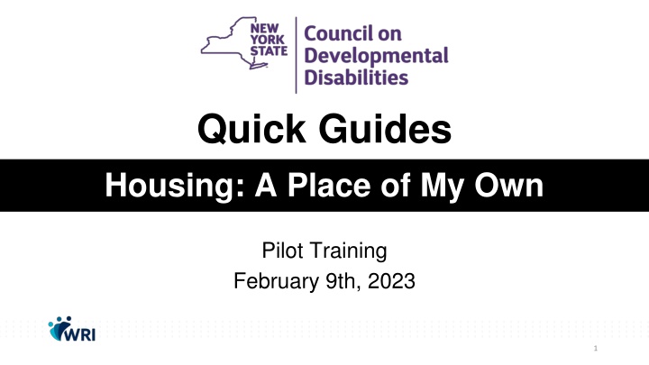 quick guides housing a place of my own