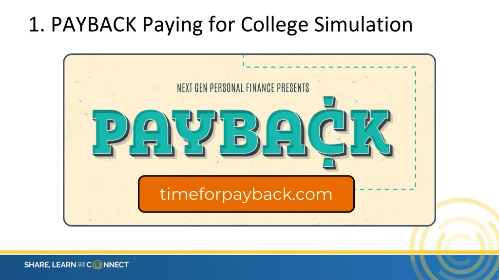 1 payback paying for college simulation 1