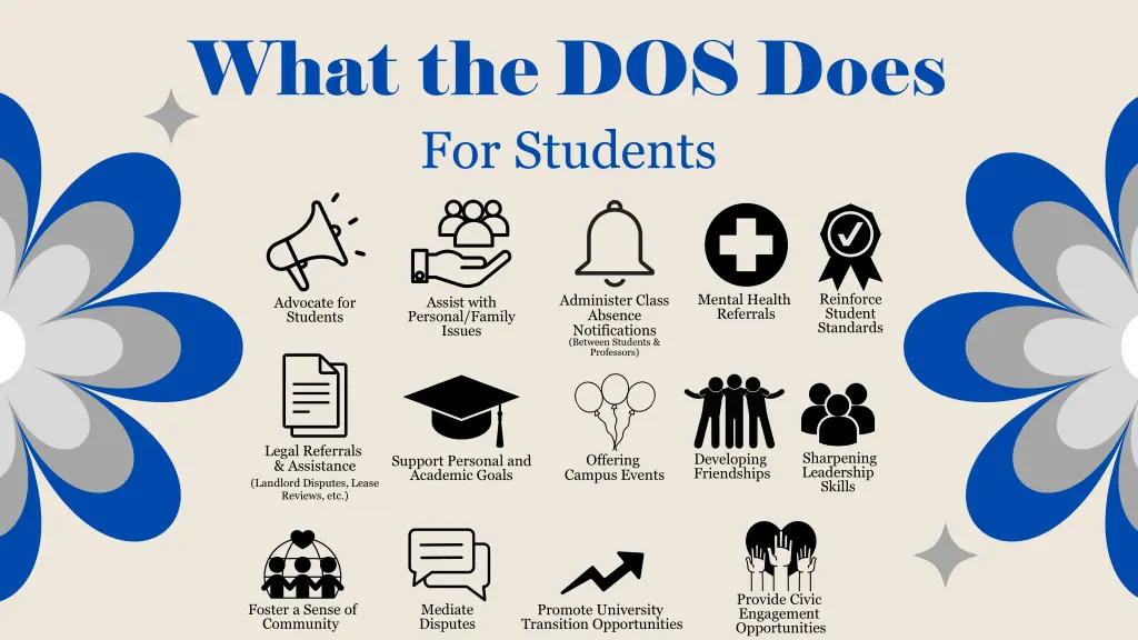 what the dos does for students