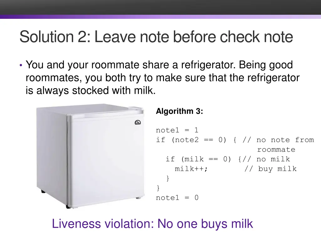 solution 2 leave note before check note