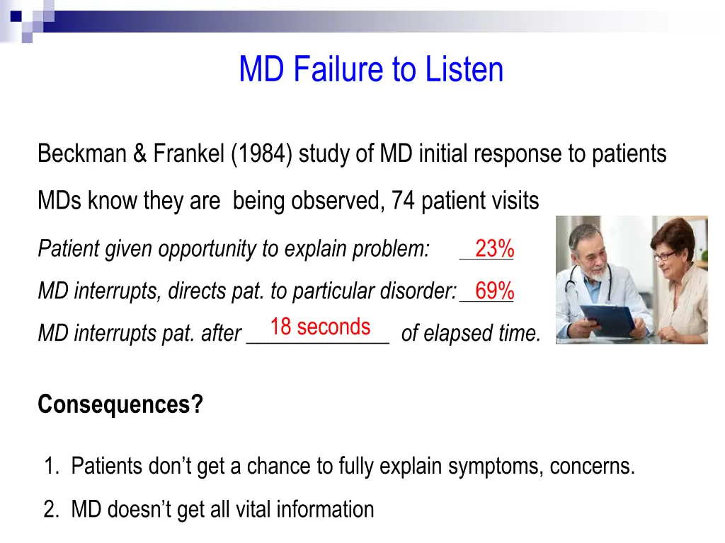 md failure to listen