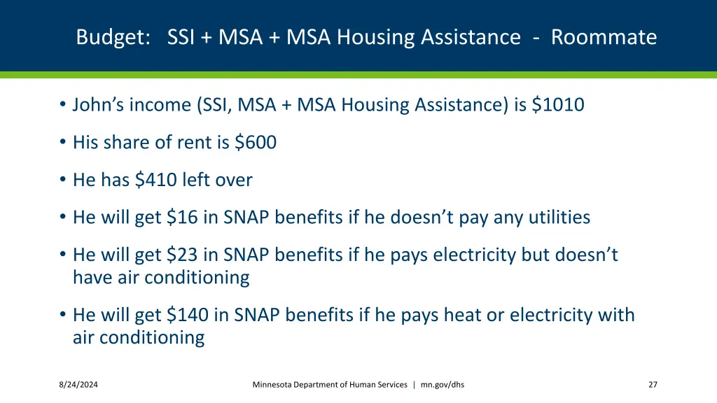 budget ssi msa msa housing assistance roommate