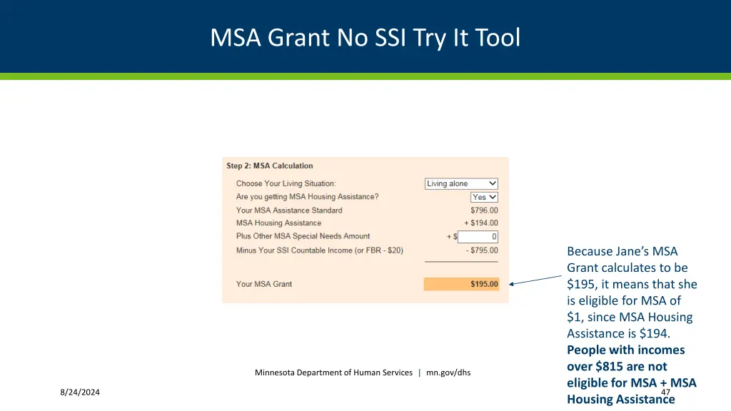 msa grant no ssi try it tool 1