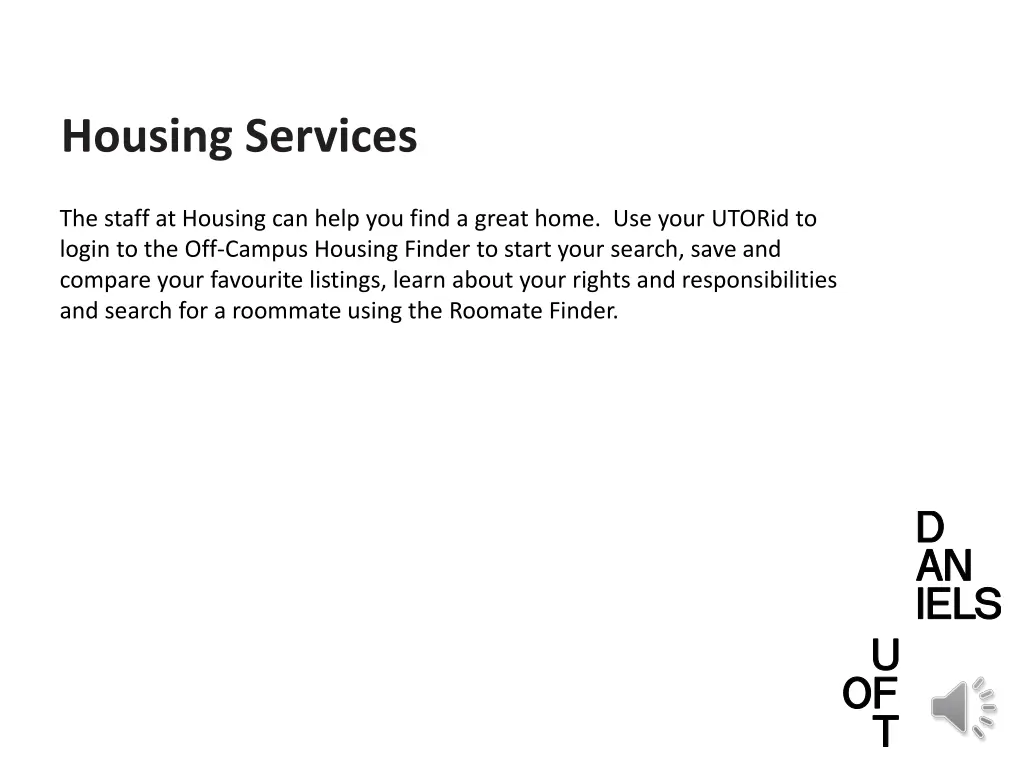 housing services