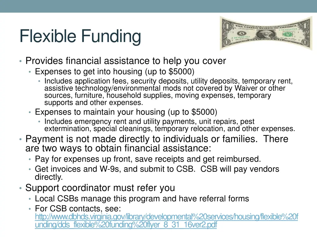 flexible funding