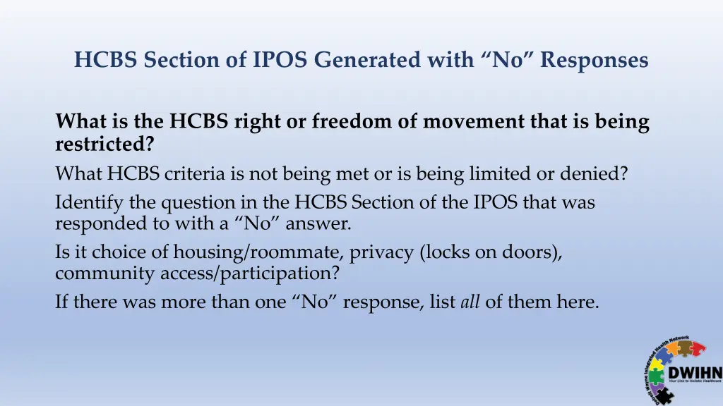 hcbs section of ipos generated with no responses 2