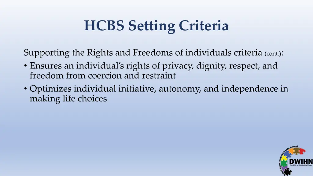 hcbs setting criteria 3