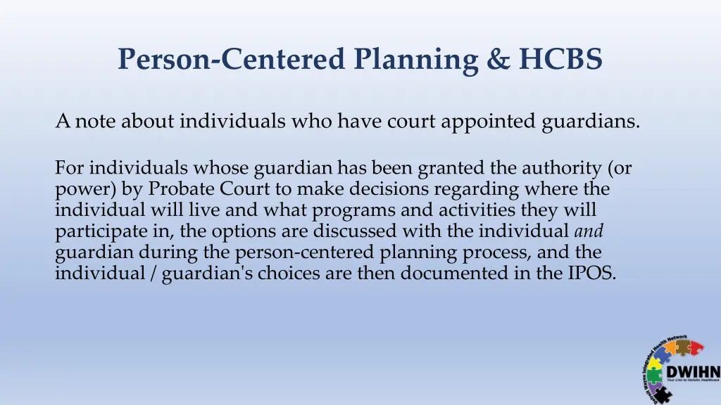 person centered planning hcbs 2