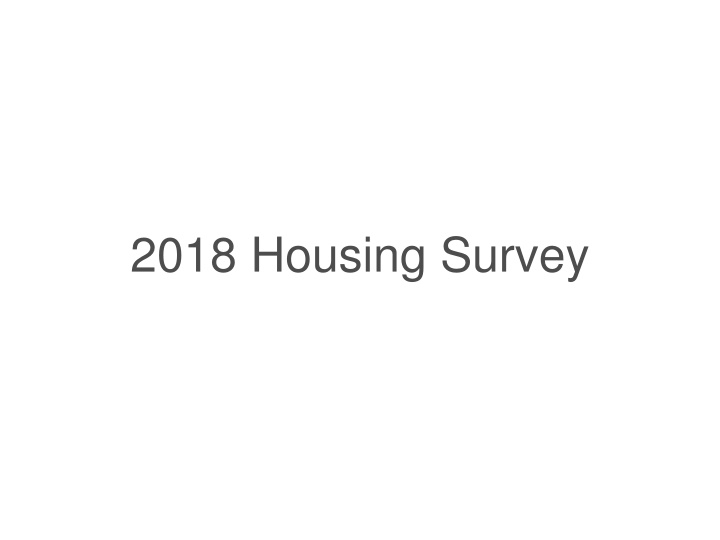 2018 housing survey