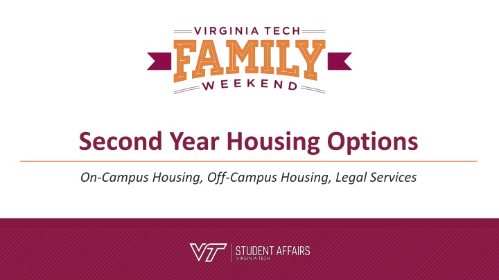 second year housing options