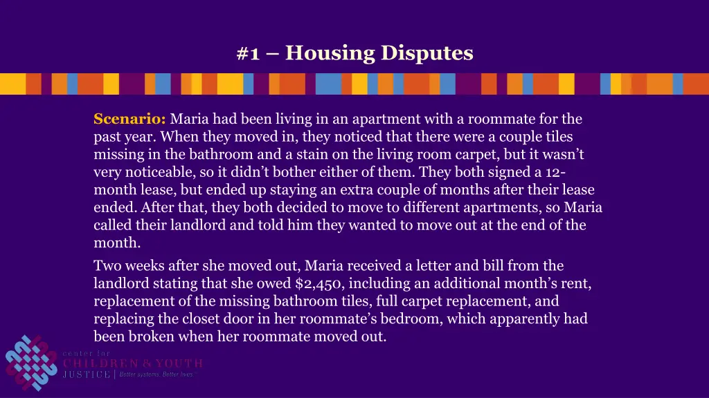 1 housing disputes