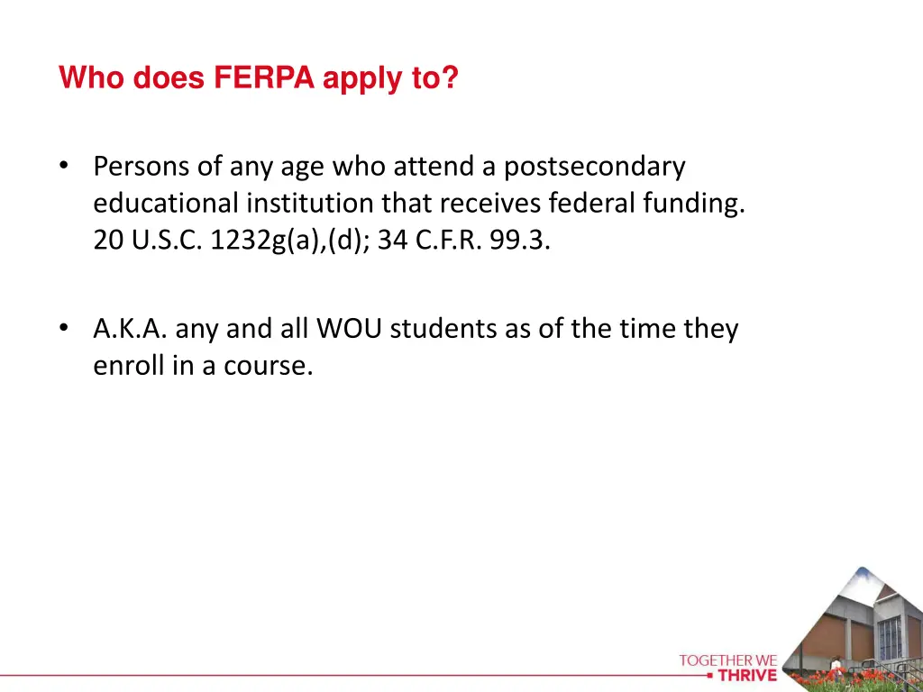 who does ferpa apply to