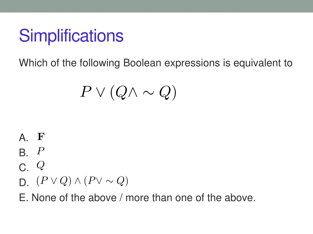 simplifications 1