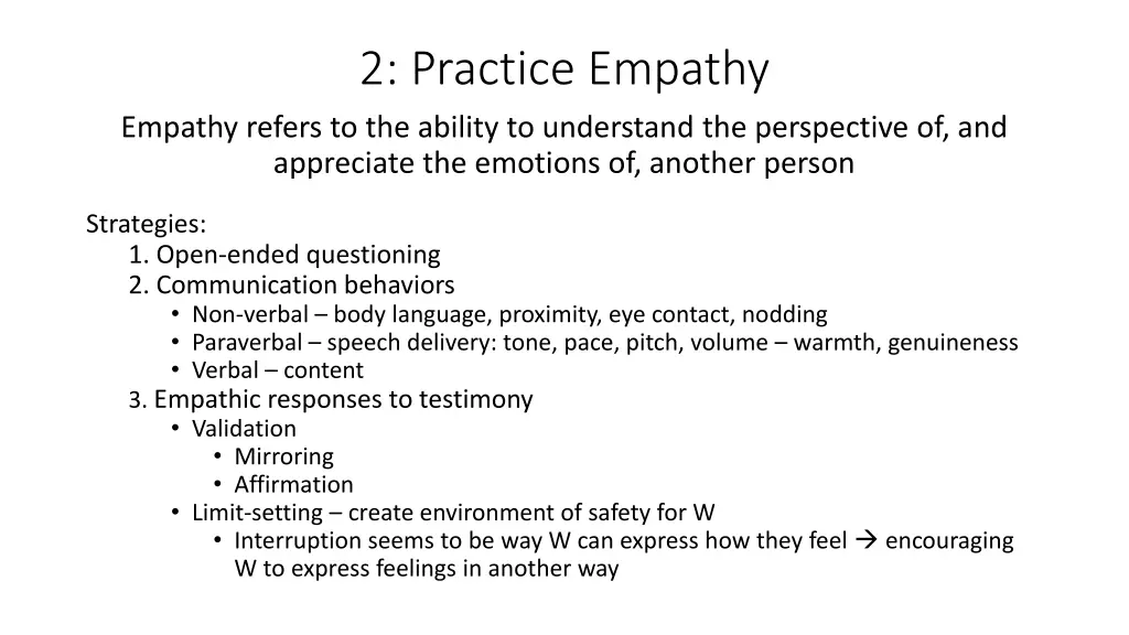 2 practice empathy