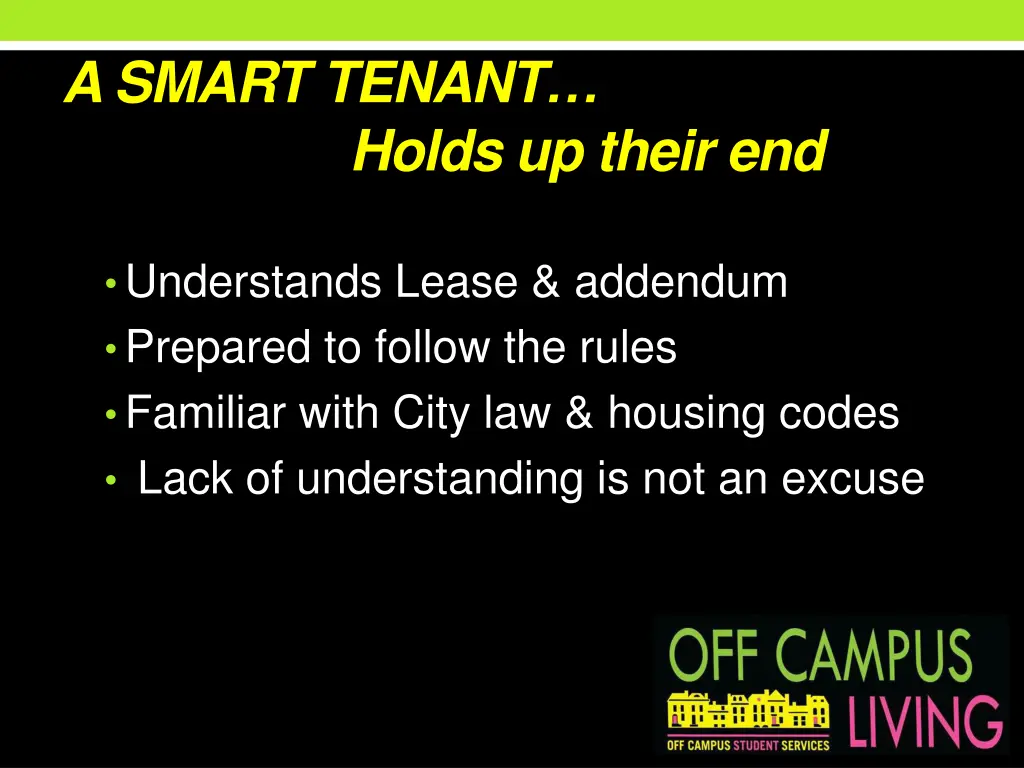 a smart tenant