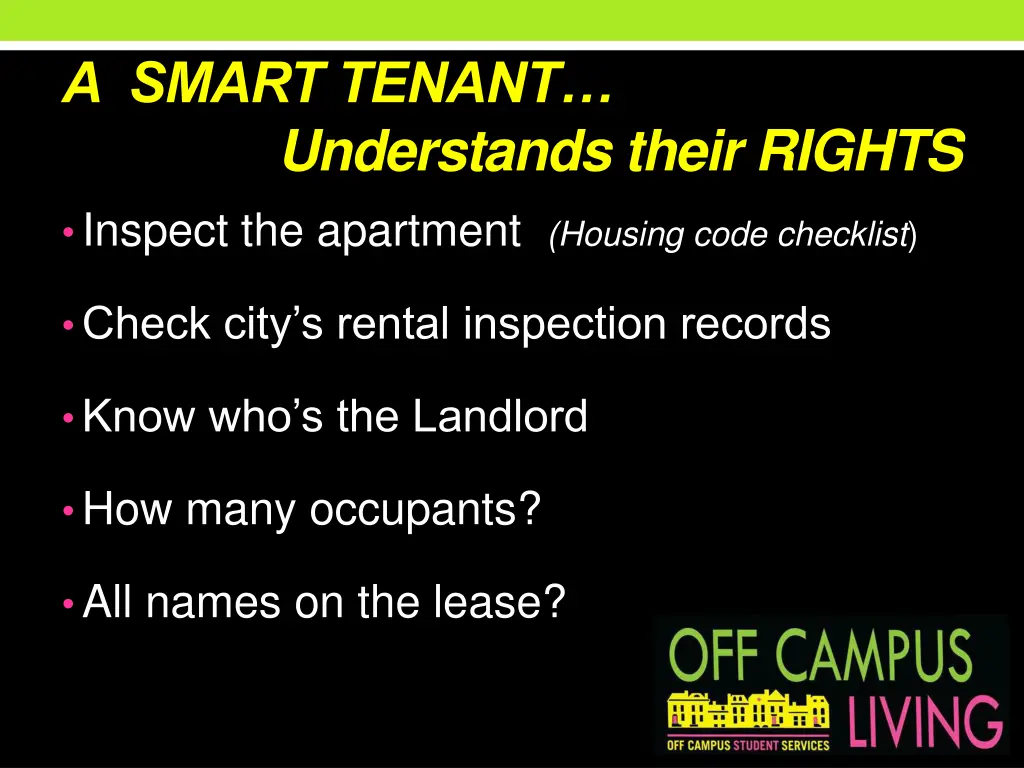 a smart tenant understands their rights inspect