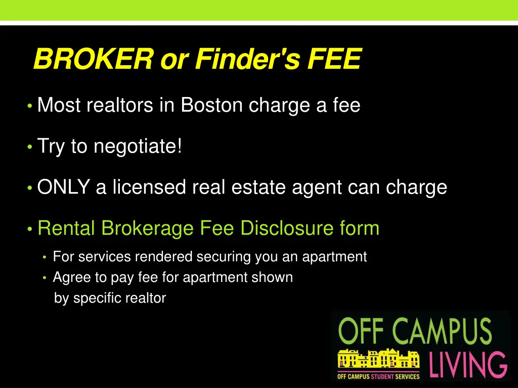 broker or finder s fee