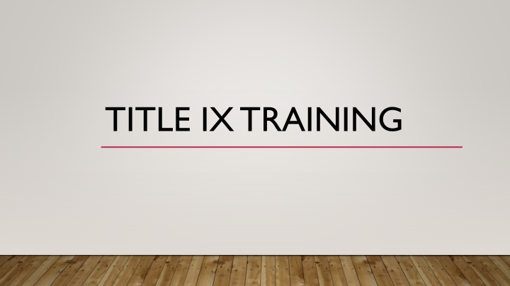 title ix training