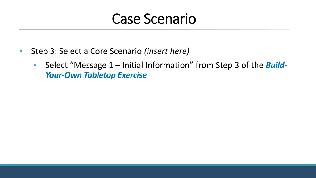 case scenario case scenario 3