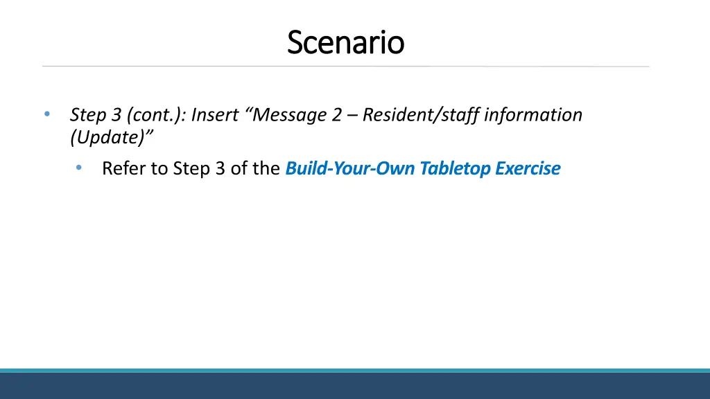 scenario scenario