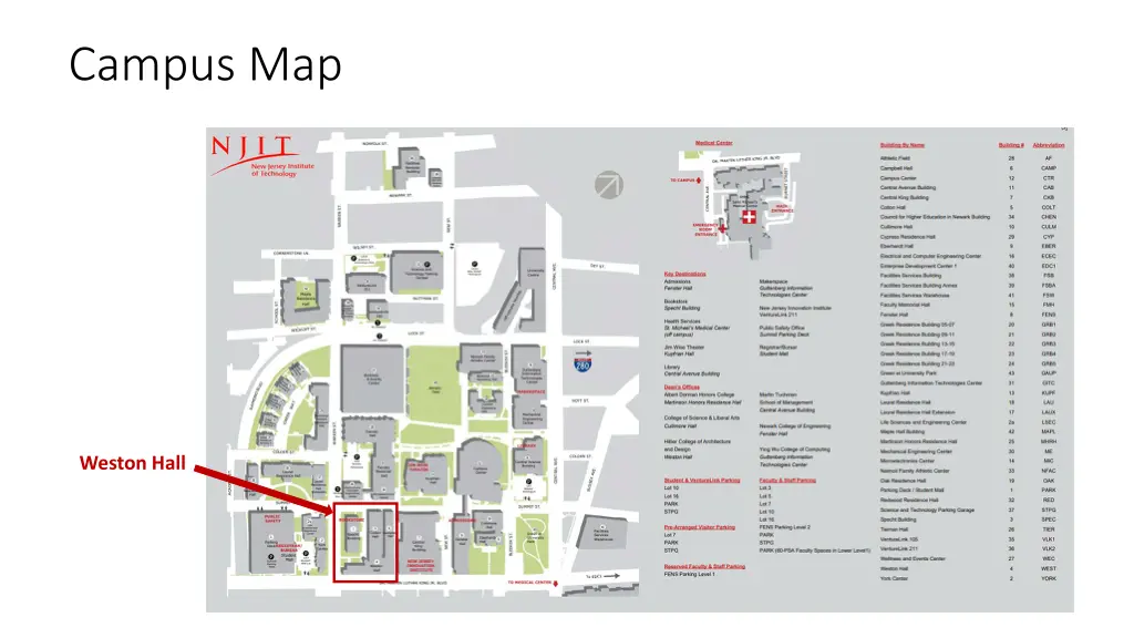 campus map