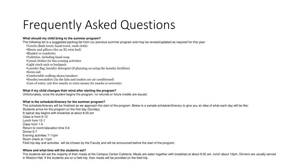 frequently asked questions 3