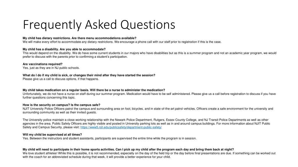 frequently asked questions 4