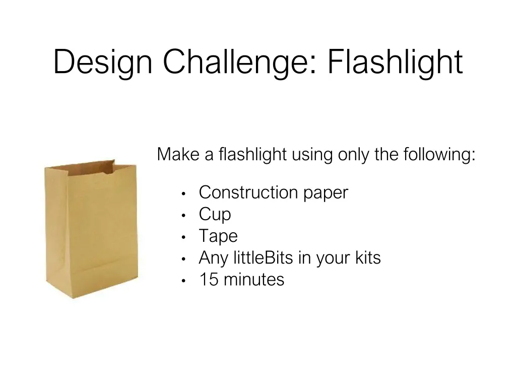 design challenge flashlight