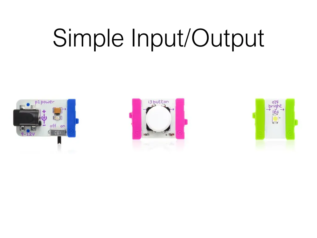 simple input output