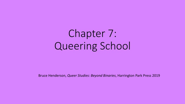 chapter 7 queering school