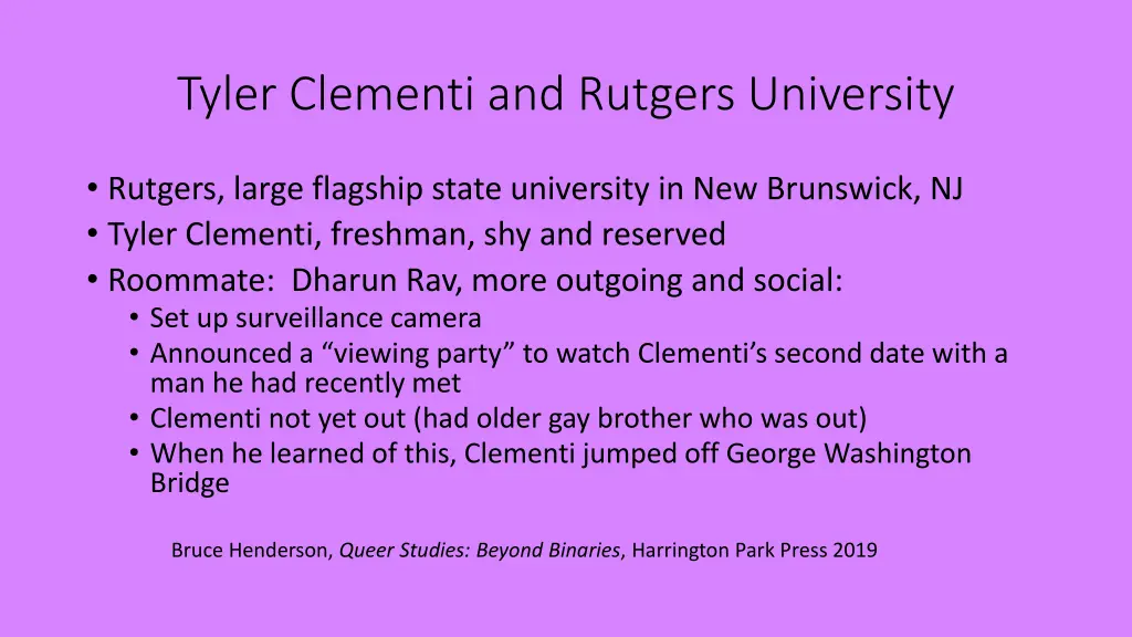 tyler clementi and rutgers university