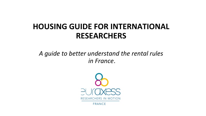 housing guide for international researchers