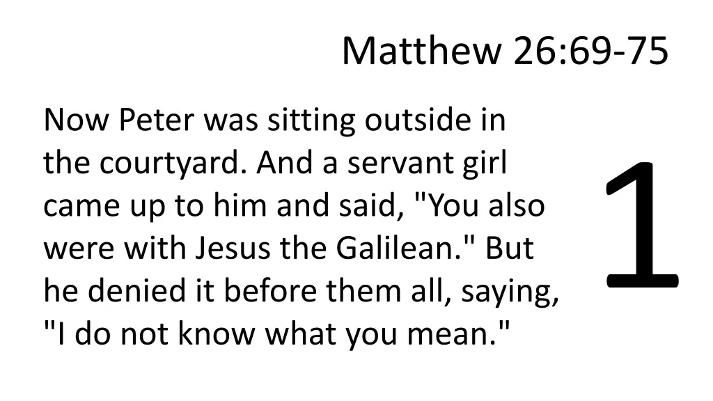 matthew 26 69 75