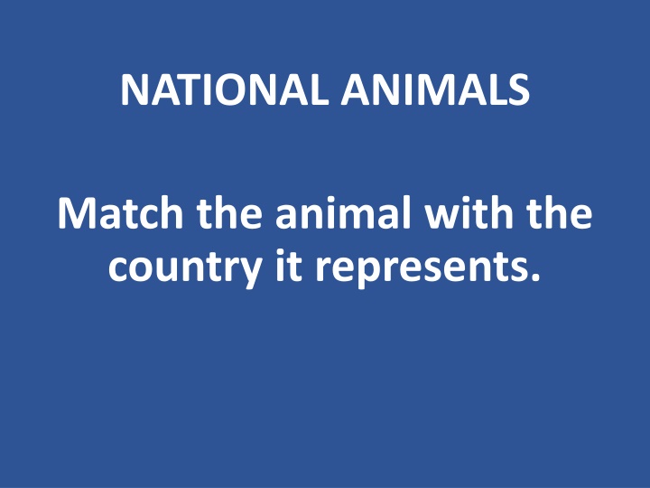 national animals