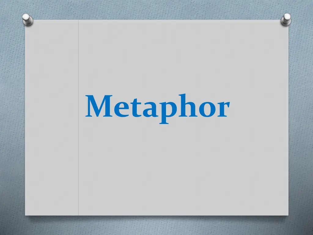 metaphor