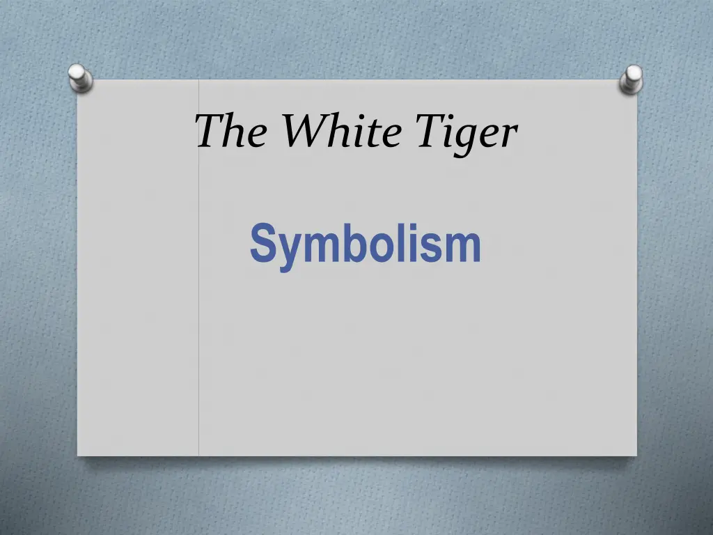 the white tiger