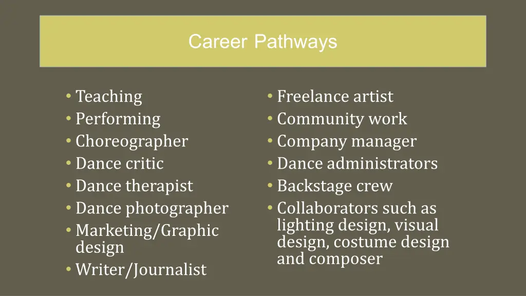 career pathways