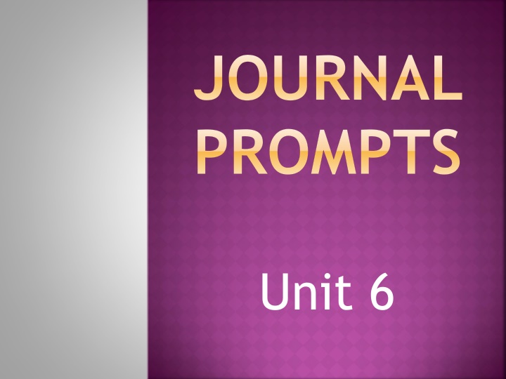 journal prompts